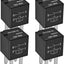 Relé automotriz ISO 12V 20A pack 4 uso general Polaris