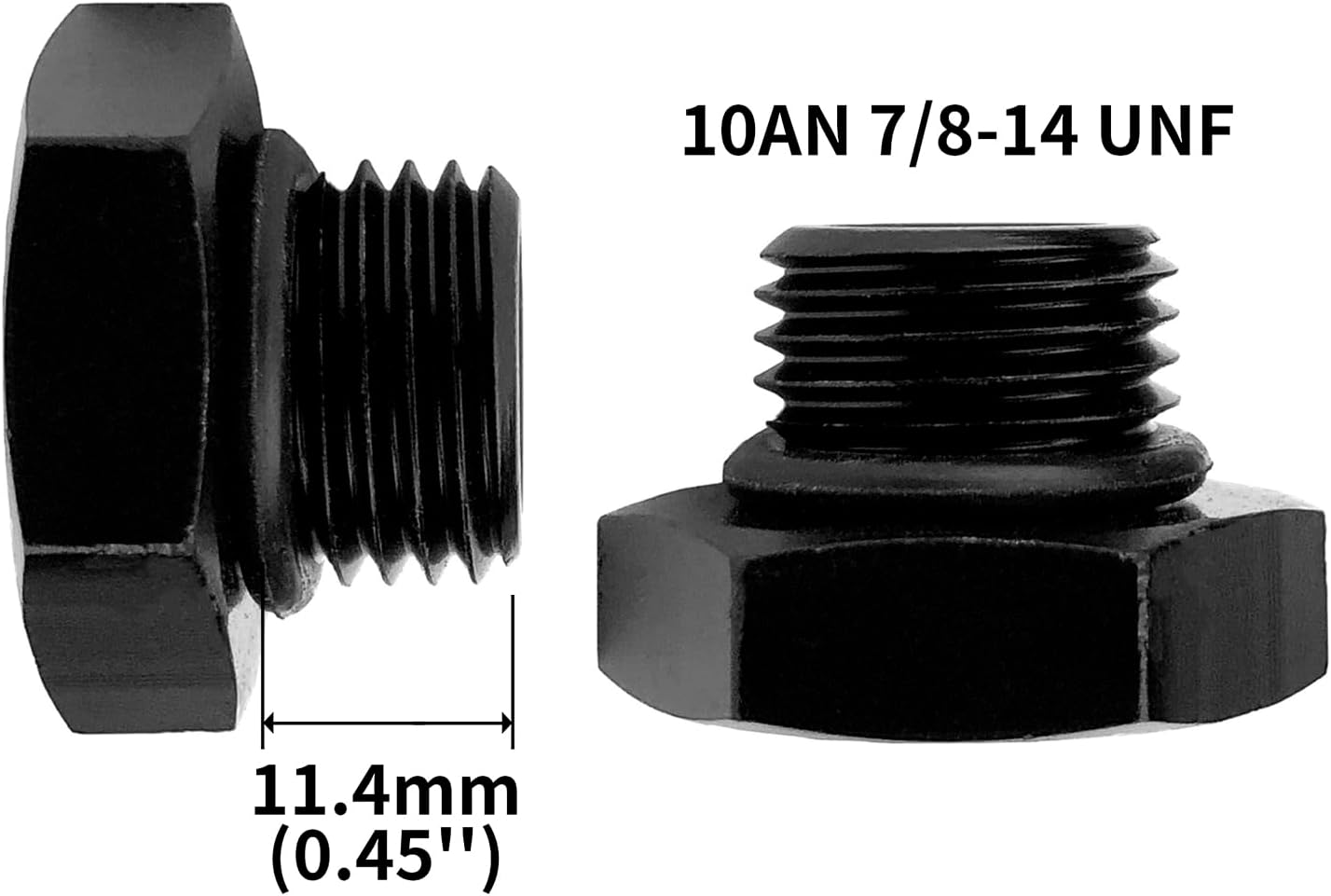 10AN Block off Cap Adaptador Aluminio 4 Pzas