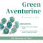 2 Pomas Cristal Aventurina Verde Hexagonal para Cajón Hogar