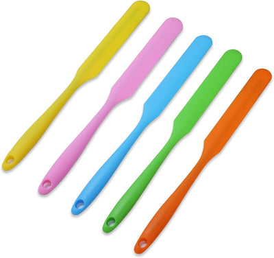 5 Espátulas Silicona Antiadherente para Tarros y Pasteles