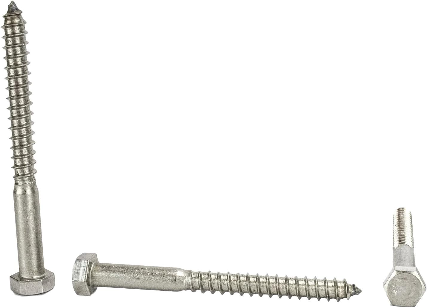 Tornillo hex 3/8x4 acero inox 18-8 25 pzas