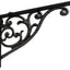 Soportes pared vintage hierro negro 10" set 4