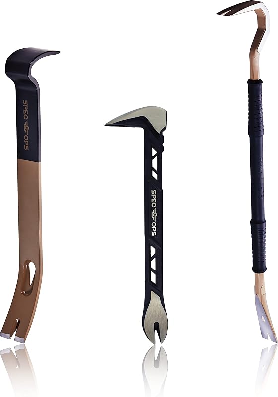 Barra palanca acero carbono 30" y extractor uñas 10"