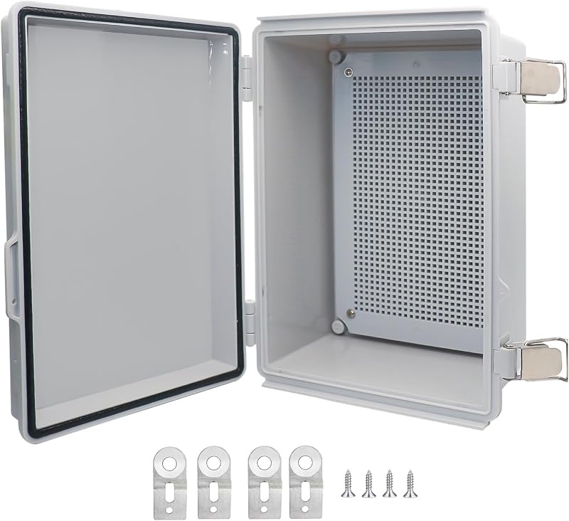 Caja eléctrica plástico ABS con cierre acero inox
