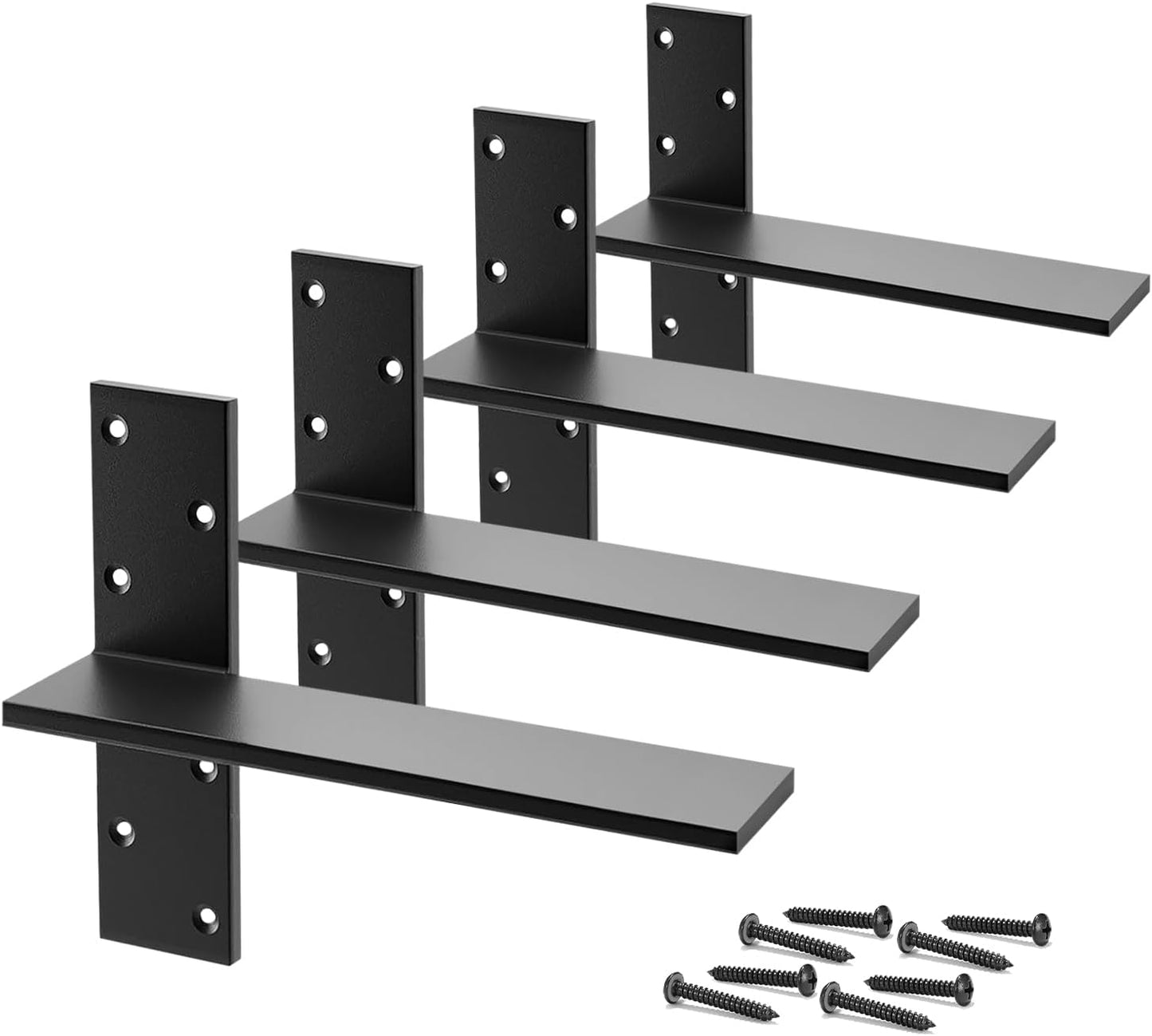 Soportes flotantes para estanterías 16pulg x 2.5W pack 4