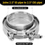 Abrazadera V acero inox 304 para tuberías 2.5pulg plateado