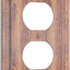 Cubiertas tomacorrientes madera marrón rústica