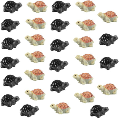 40 Pzas Figura Resina Tortuga Mini para Maceta Decoración