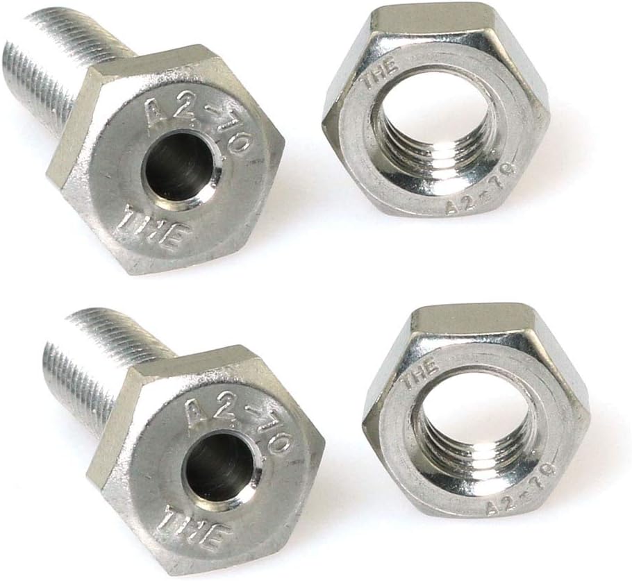 Tornillos hex M8x30 acero inox 304 para lámpara rosca