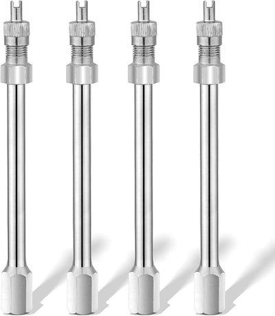 Extensión válvula 4pulg latón cromado para neumáticos RV camión