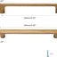 Tiradores redondos madera 5" 10pzas para cajones cocina