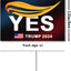 Letreros Trump Yard 18x12pulg doble cara resistentes decoloración
