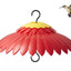 Cubierta lluvia comedero pájaros roja con deflector 11"