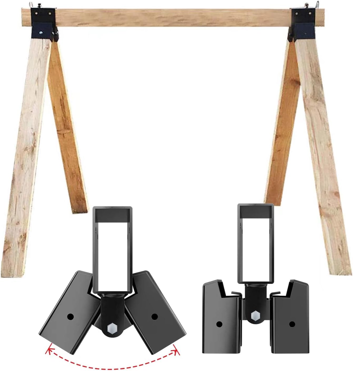 Kit soporte objetivo 2x4 resistente pack 2