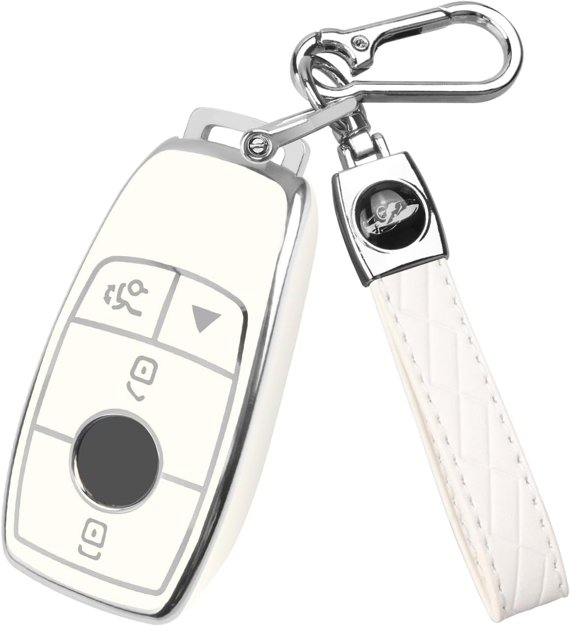 Funda llavero Mercedes Clase E S A C G TPU suave blanco