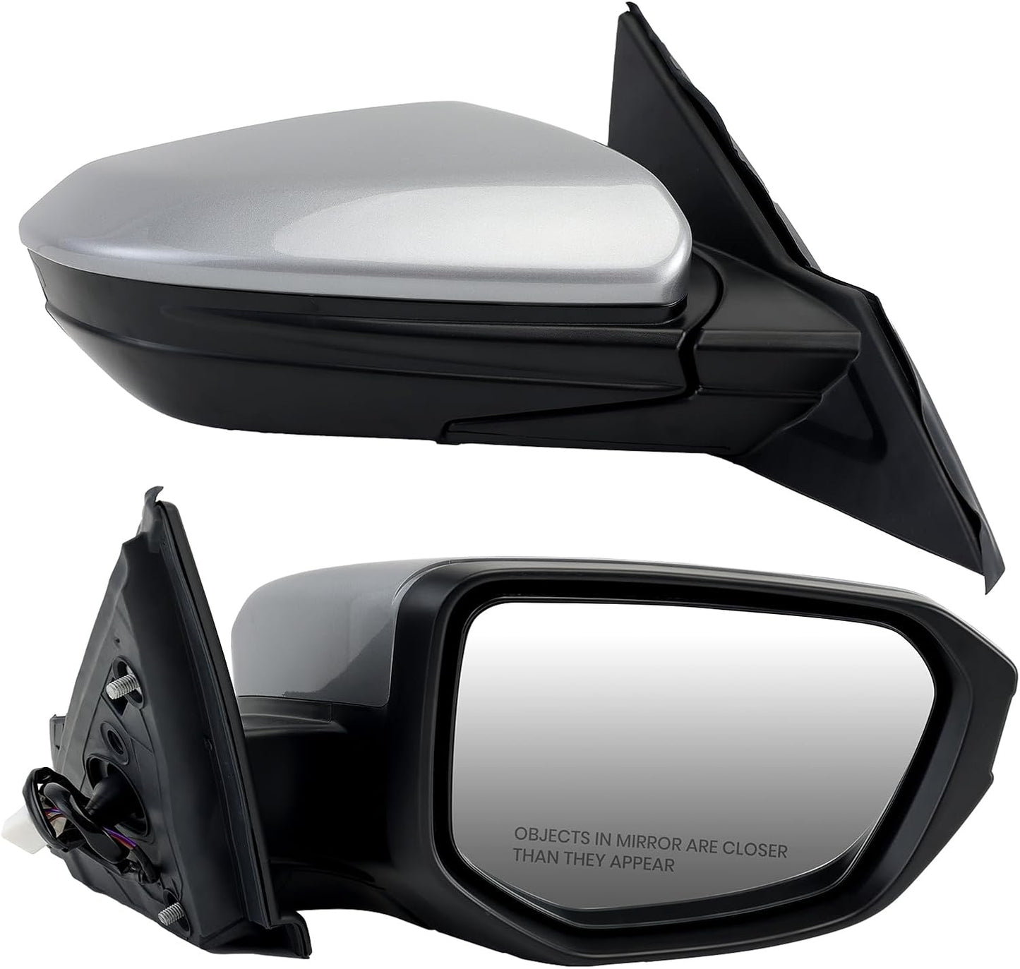 Espejo lateral pasajero Honda Civic 16-21 plateado