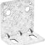 6 Soportes Esquina HDG Resistentes para Madera Ajustables