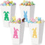 24 Cajas Palomitas Pascua Recipientes Papel Conejo Galletas Fiesta