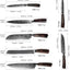 Set 7 Cuchillos Chef Japoneses Acero Inox Alto Carbono