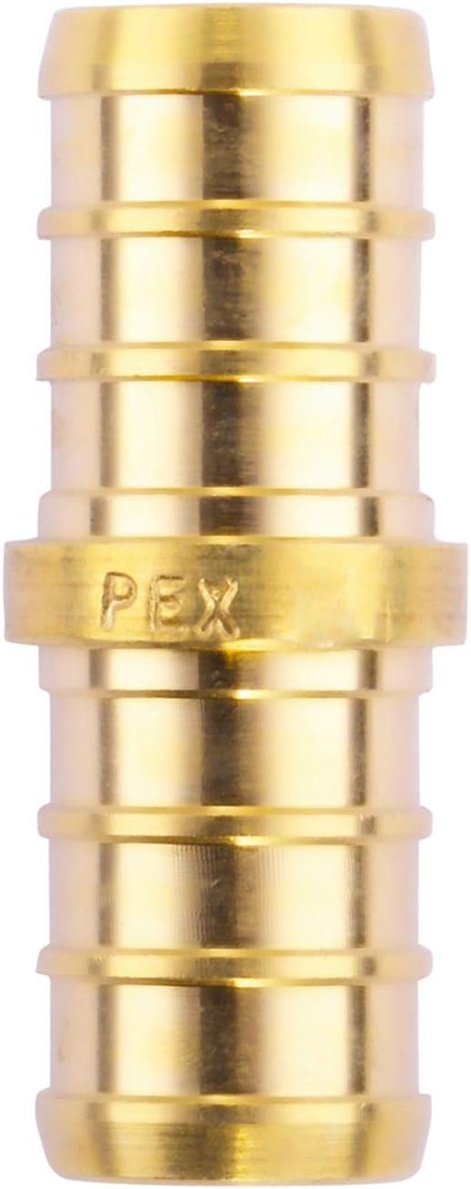 Acoplamiento PEX 1/2pulg latón sin plomo pack 10