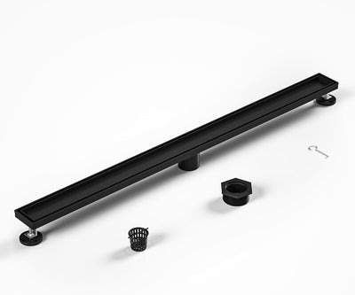 Drenaje ducha acero inox 304 negro mate 36pulg