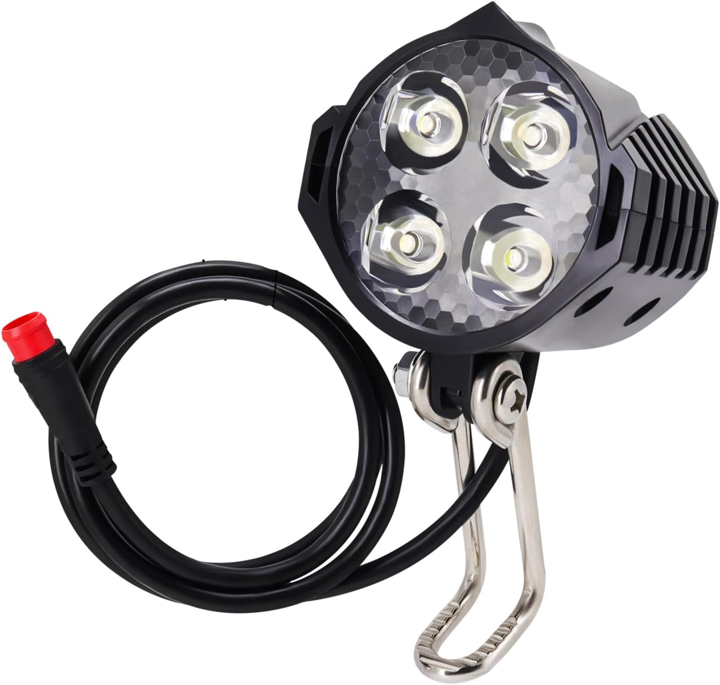 Faro delantero bicicleta eléctrica 12-60 V conector 2 pines