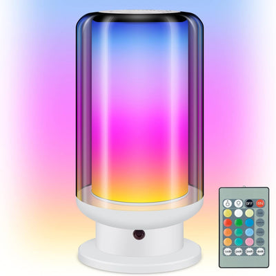 Lámpara mesa LED cambia color regulable con control remoto