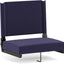 Asiento estadio portátil acolchado plegable 500lb azul