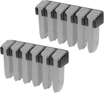 Estante magnético ABS doble pila para pared soporte cargadores