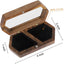Caja madera anillos boda dos anillos soporte propuesta