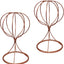 2 Soportes Metal Modernos para Sombrero Color Oro Rosa