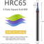 Set 5 fresas carburo cuadrado 3/32 65HRC CNC