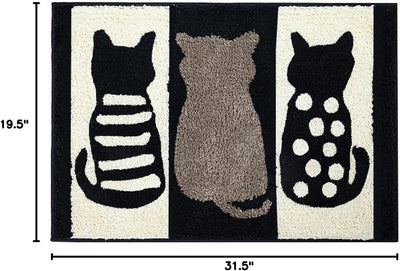 Tapete baño para gatos antiderrap 19.5x31.5pulg
