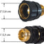 Conector rápido manguera 3/4pulg macho y hembra 3 juegos