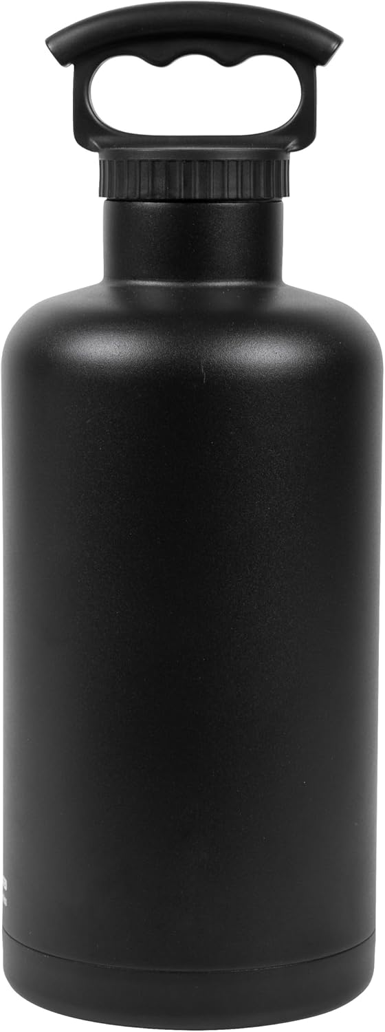 Botella agua aislada acero inox 64oz tapa 3 dedos