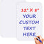 2 Carteles Metal Blanco 12x8" Aluminio Resistente