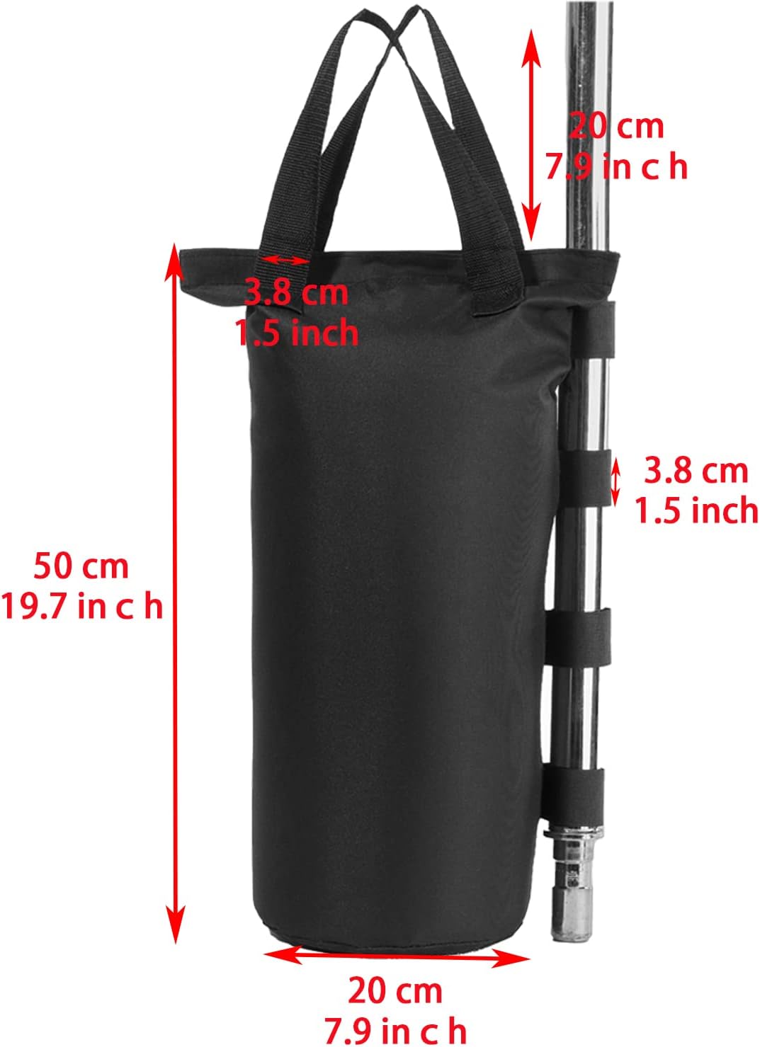 Bolsas peso industrial para toldo y refugio solar
