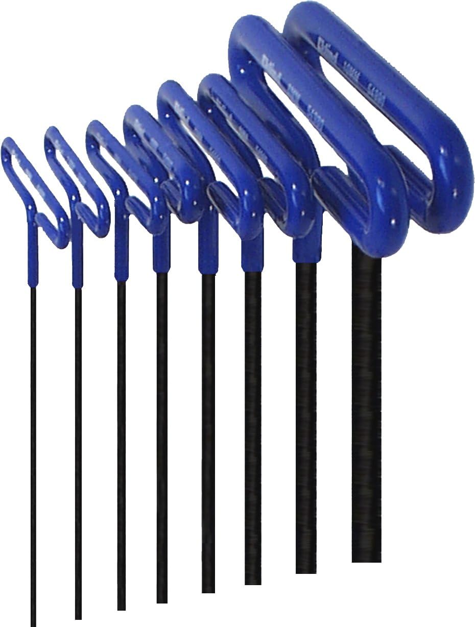 Set 8 Pzas Llave Allen Hexagonal 2-10mm Eje 6pulg