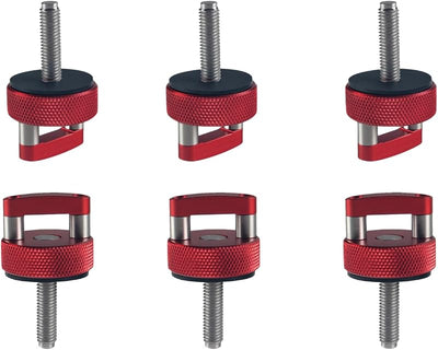 Sujetadores mariposa aluminio rojo para techo Jeep JK JL JLU