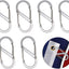6 Ganchos presión para asta bandera clips cuerda