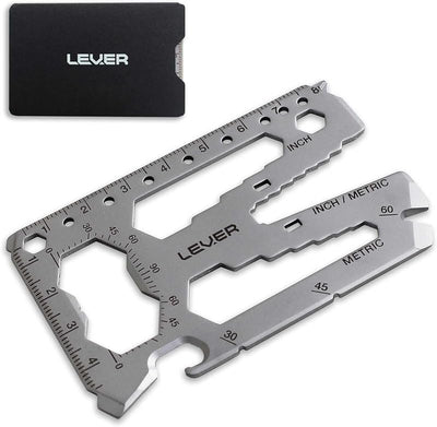 Multiherramienta Toolcard Pro 40 en 1 tarjeta acero plateado