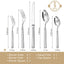 Set 5 Pzas Cubiertos Acero Inox 18/10 Columna Romana