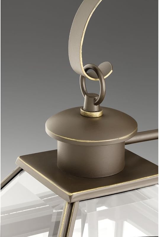 Farol pared bronce aceitado con dos luces