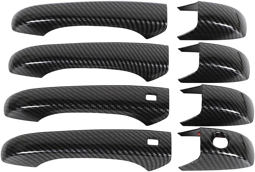 Kit cubiertas manija puerta fibra carbono Jeep 11-20