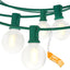 Luces LED Navidad exteriores 50ft 27 bombillas blancas