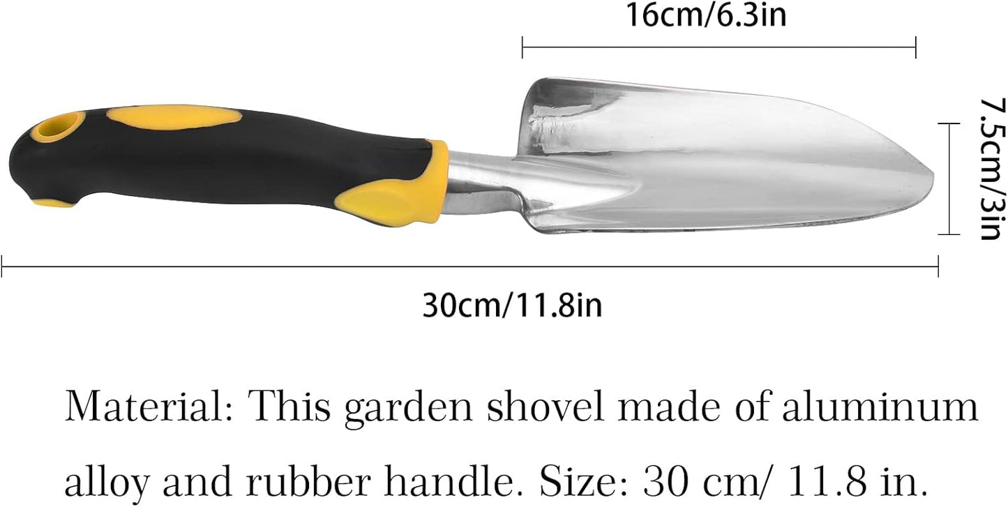 Pala de jardín aluminio resistente amarillo