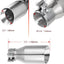 Punta escape acero inox doble pared 2.5x3.5"