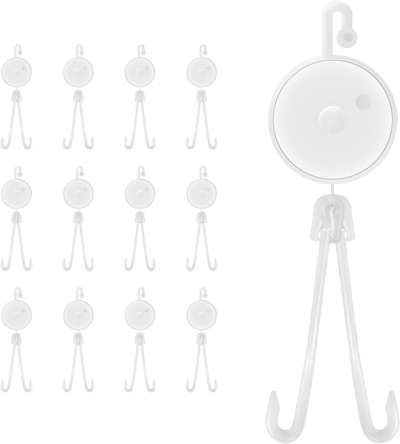 Yoyo retráctil para cultivo en tienda de campaña blanco