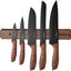 Set 5 Cuchillos Cocina con Soporte Magnético Chef Pan Santoku