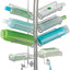 Organiz. ducha colgante acero 25x14" plateado